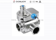 1.5 Inch Tri Clamp Ends Manual SS304 3 Way Butterfly Valves
