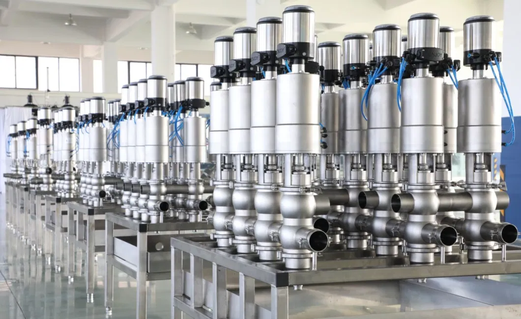 Donjoy Double Seat Mixproof Valves manifold สําหรับการประมวลผลอาหารและเครื่องดื่ม 6
