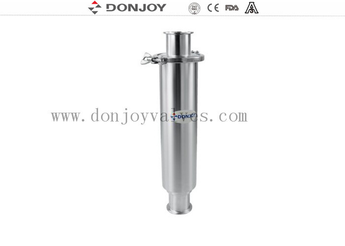 เครื่องกรองสุขอนามัยในสาย / SS316L เครื่องกรองแบบตรงที่มีปลาย Tri Clamp