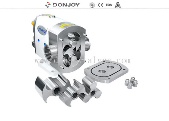 Bare shaft Vertical Sanitary Rotary Lobe Pump with 2" Clamped Connection for High Purity Transfer