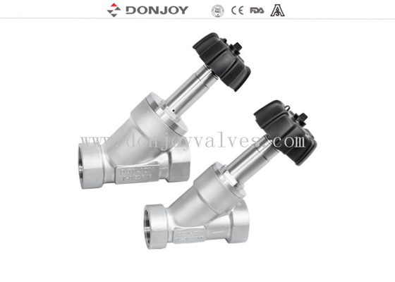 วาล์วที่นั่งแบบมุมพลาสติก Donjoy พร้อมปลายเกลียว BSP