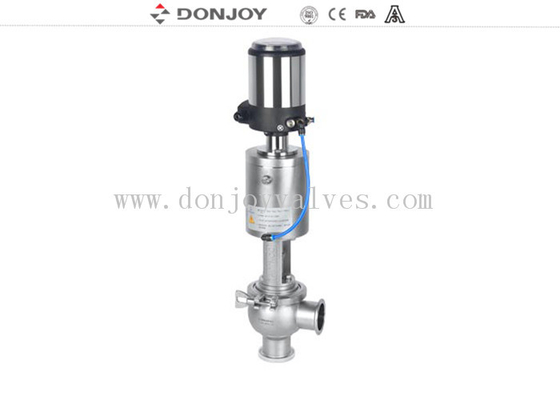 วาล์วที่นั่งแบบเดี่ยวแบบนิวเมติกย้อนกลับขนาด 1'' - 6'' 316L 304 พร้อม C-TOP