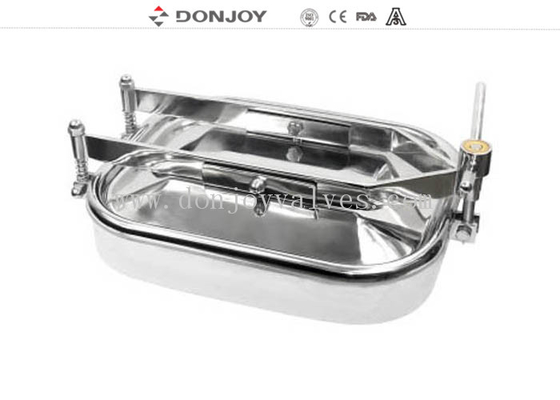 Matt Surface Wrench Type Square Tank Manhole Cover Oval Mayway สําหรับเรือ