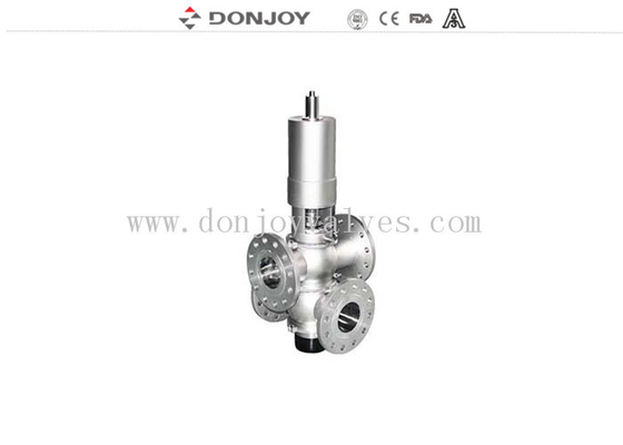 วาล์วผสมแบบสุขาภิบาล DN40 พร้อมแอคชูเอเตอร์นิวเมติก