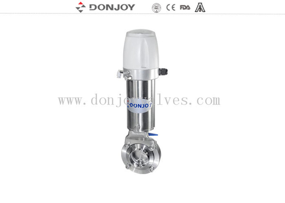 วาล์วกระพริบน้ําอากาศแบบ Single Acting Hygienic SS316L DN25