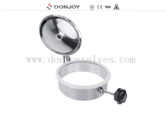 SS316L 450*100mm Round Manhole Cover ไม่มีแรงดันสำหรับถัง